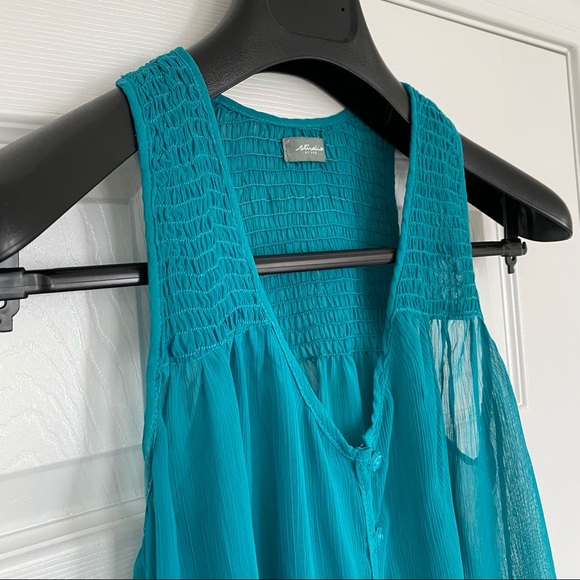 Studio by YDE | Teal Sheer Sleeveless Top - Picture 2 of 12